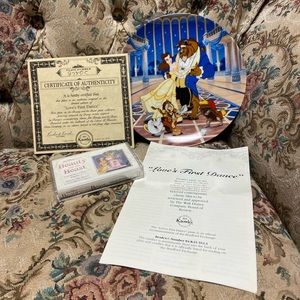 Beauty and the beast fine china plate